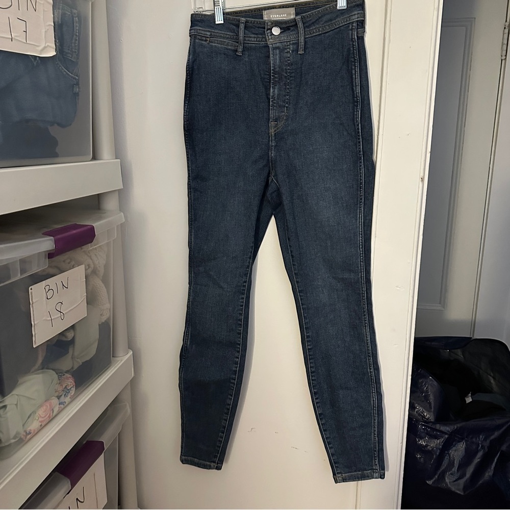 Everlane The Way High Skinny Jean Dark Wash size 27R - Picture 6 of 6